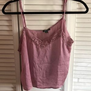 Purple cropped tank